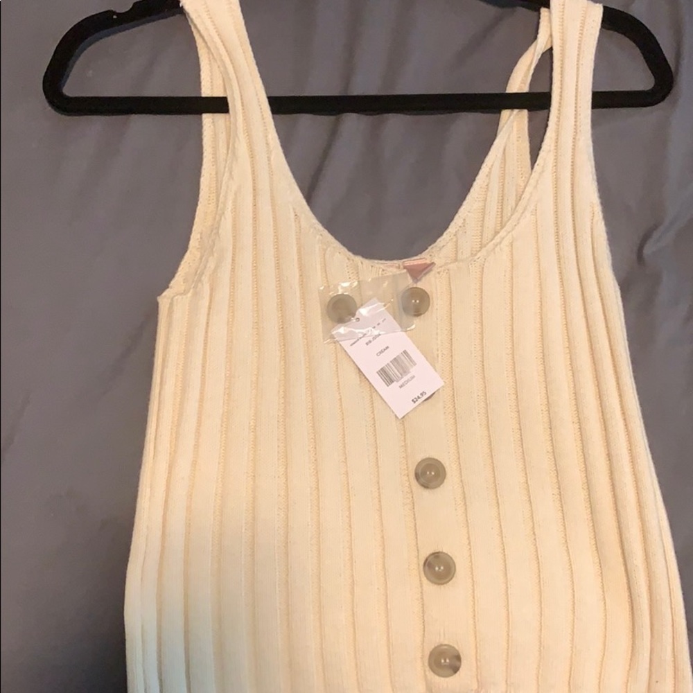 Cream colored tank top